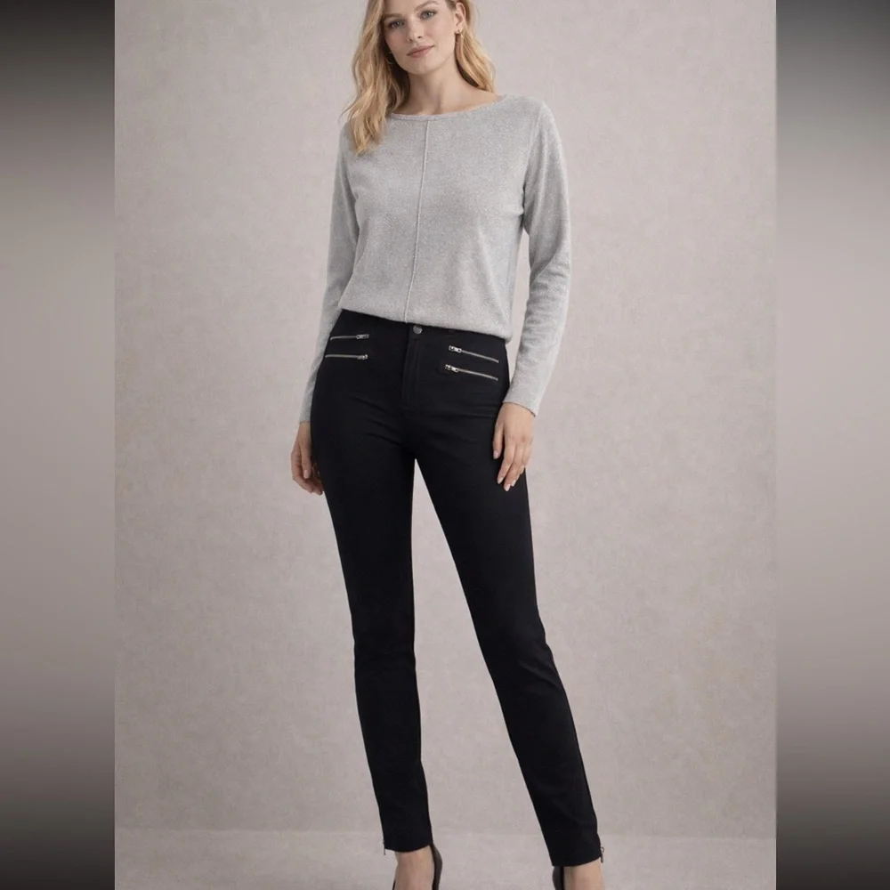 Reserved Light Gray Crew Neck Sweater - Picture 8 of 9